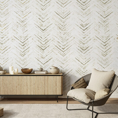 Shibori zigzag beige